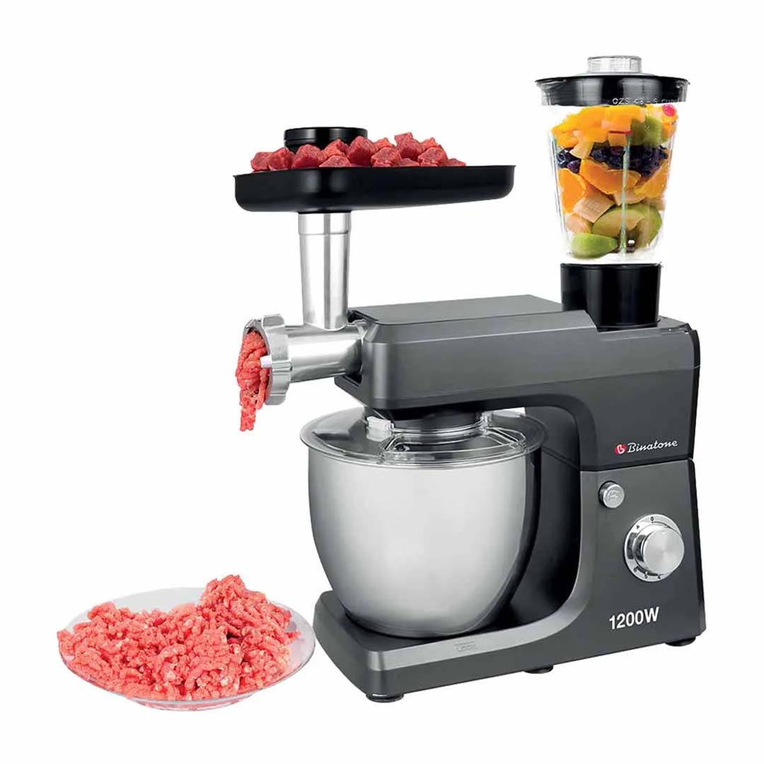 BINATONE FOOD PROCESSOR/6.5L/KM-1300/1200W/STEEL