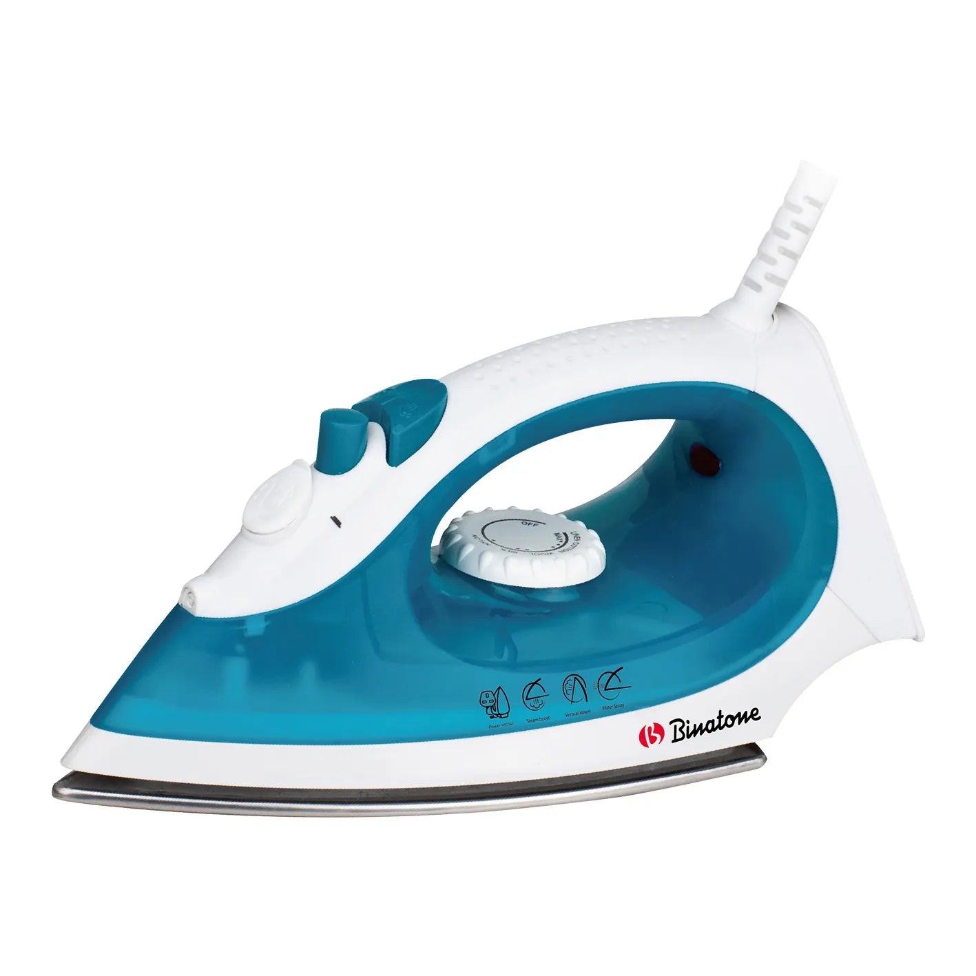 BINATONE STEAM IRON 90ML 1600W WHITE BLUE SI-1605