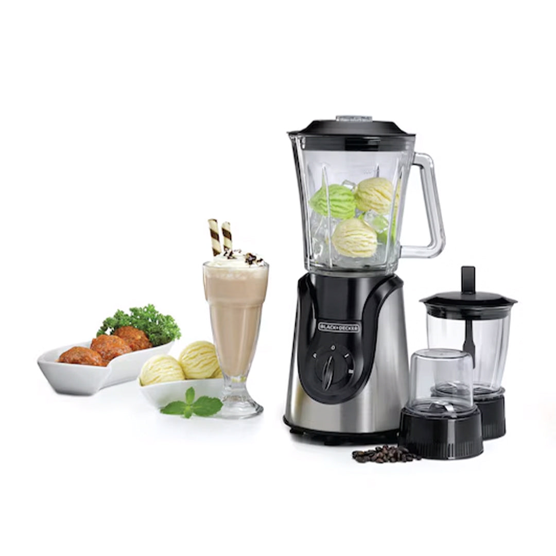 BLACK+DECKER/GLASS BLENDER WITH GRINDER MINCER/600W/ BX650G-B5