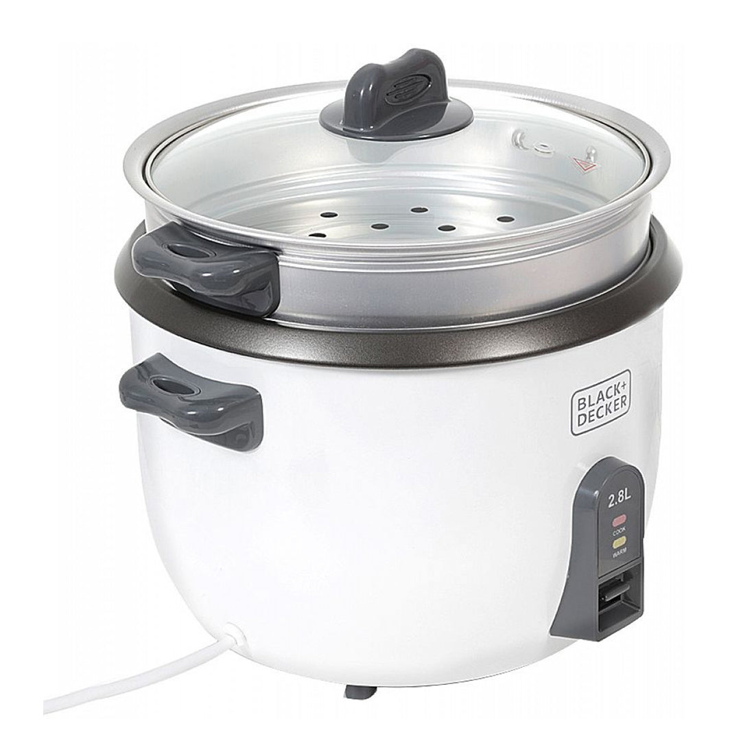 BLACK+DECKER/ RICE COOKER / 1100W 2.8 L 11.8 CUP/ RC2850-B5 / WHITE