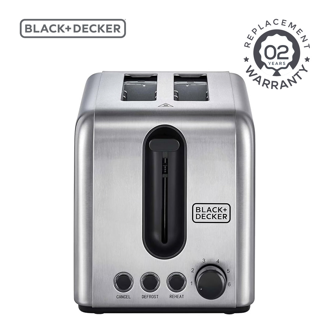 BLACK+DECKER / TOASTER / 2 SLICE STAINLESS STEEL / ET244-B5