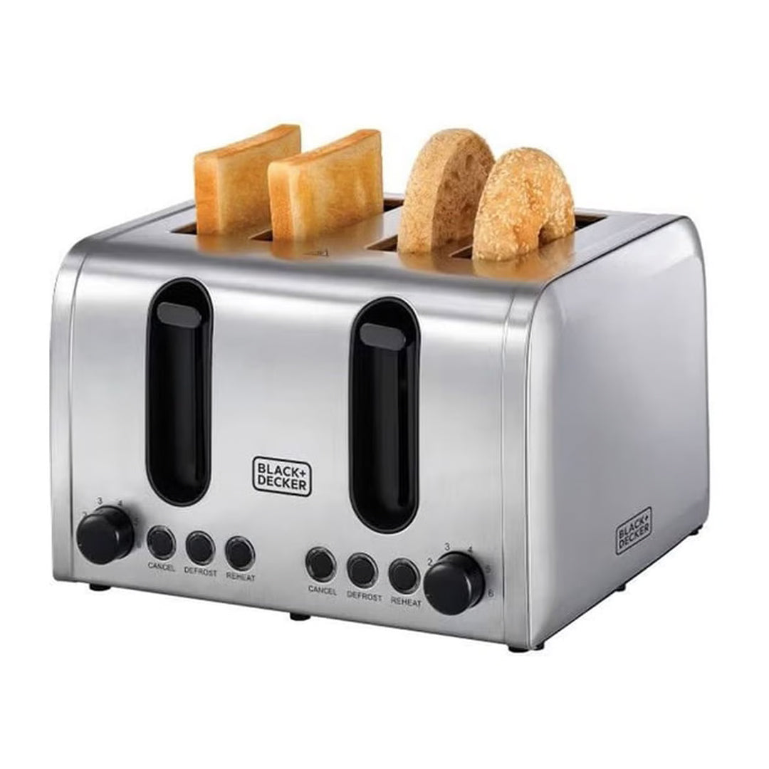 BLACK+DECKER / TOASTER / 4 SLICE STAINLESS STEEL / ET444-B5