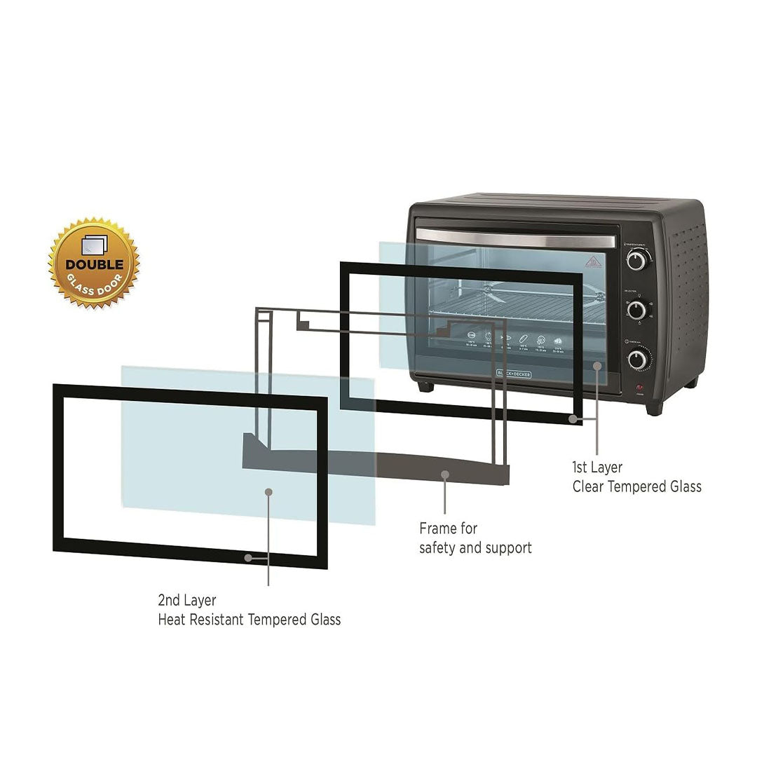 BLACK+DECKER TOASTER OVEN/ 70L/2200W/ TRO70RDG-B5