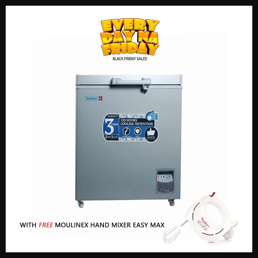 SCANFROST FREEZER 150L SD SILVER SFL150ECO