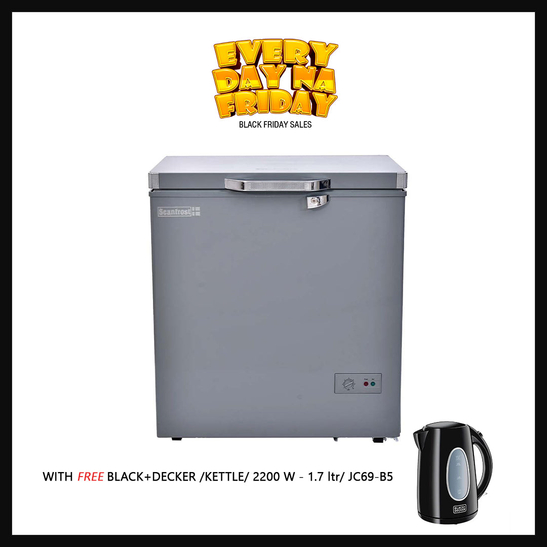 SCANFROST FREEZER 200L SD SILVER SFL200ECO