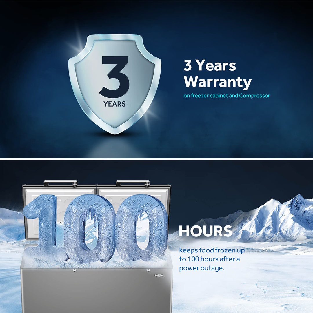 HAIER FREEZER/ DD/ INVERTER 500 L /HTF-519IS / SILVER