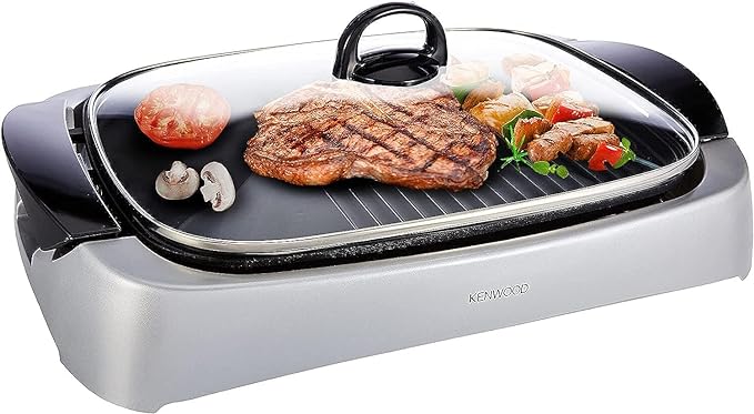 J058100052KENWOOD HEALTH GRILL/NONSTICK PLATE/2000W/HG266/SI