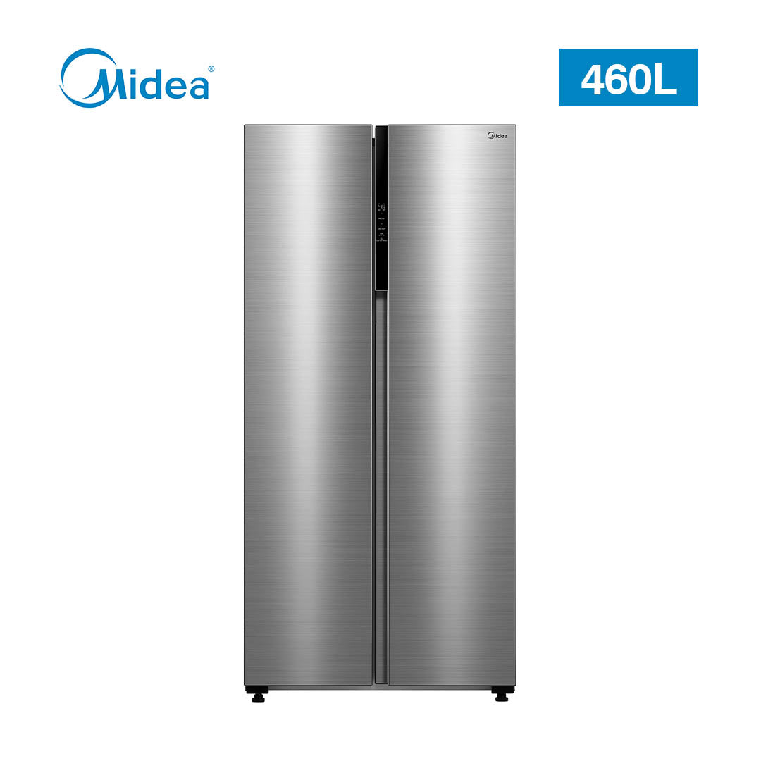 MIDEA REF SBS 460LTRS MDRS619FGF46 STAINLESS SILVER