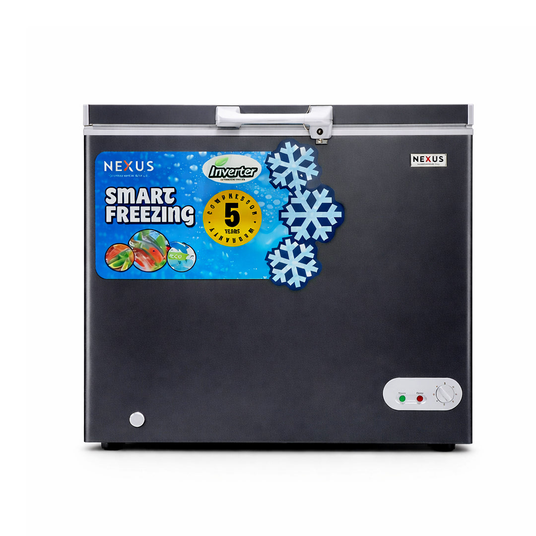 NEXUS FREEZER / INVERTER/ 210 LTR/ INX DOOR /NX-265HEI/ METALLIC GREY