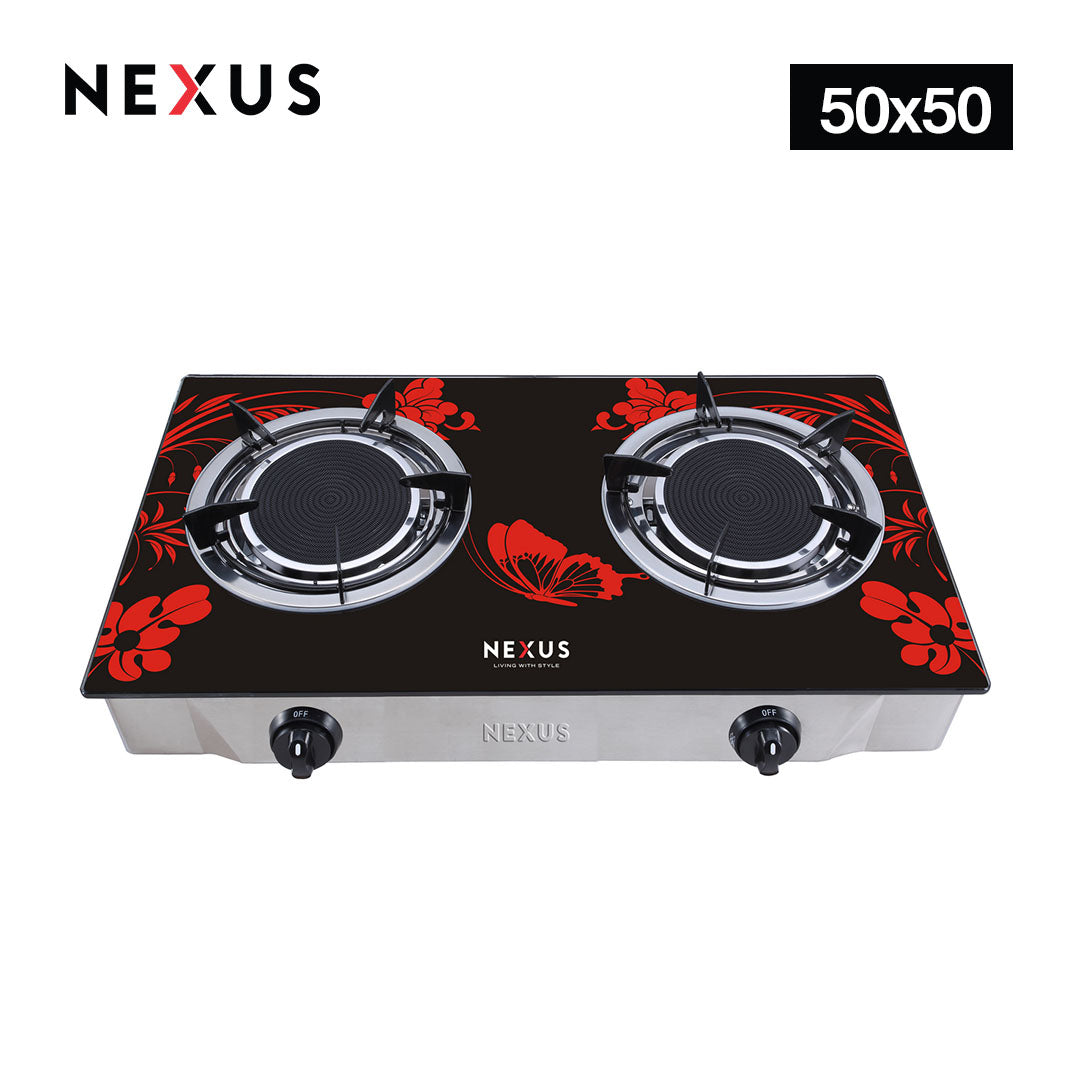 NEXUS GC/50X50/NX-205BB/TABLE TOP/DOUBLE BURNER