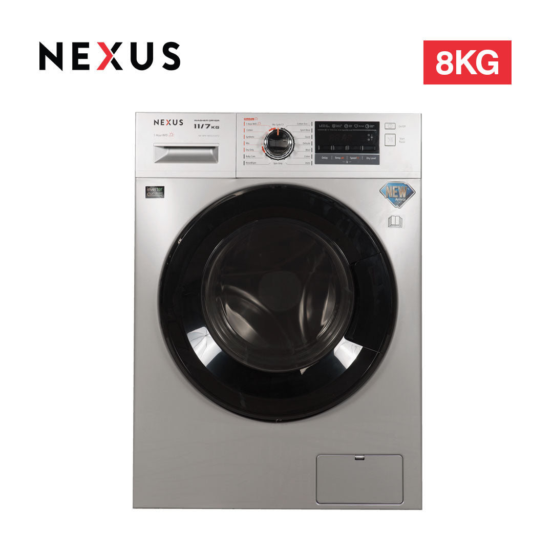 NEXUS WASHING MACHINE/WD/8Kg/DRYER 5KG/NX-WM-FL08MLPM3W