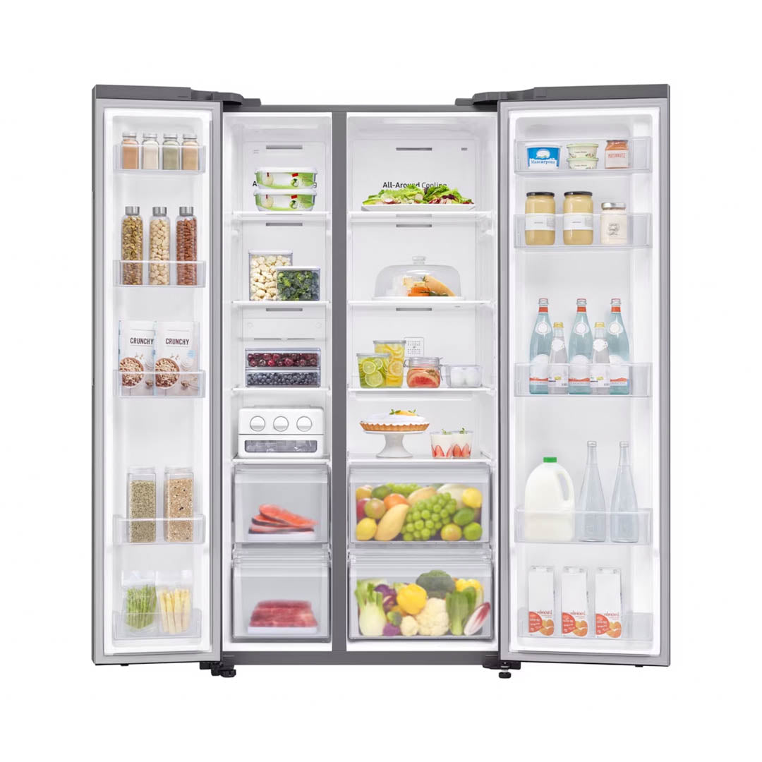 SAMSUNG FRIDGE 680L SBS SILVER RS62R5001M9/GH