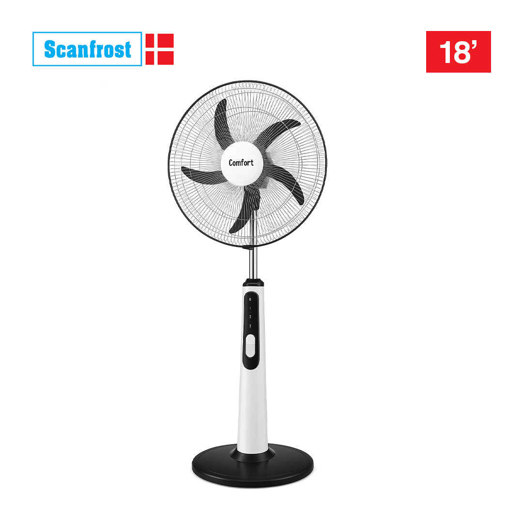 SCANFROST FAN 18 5BLADES STANDING WHITE SFRF181K