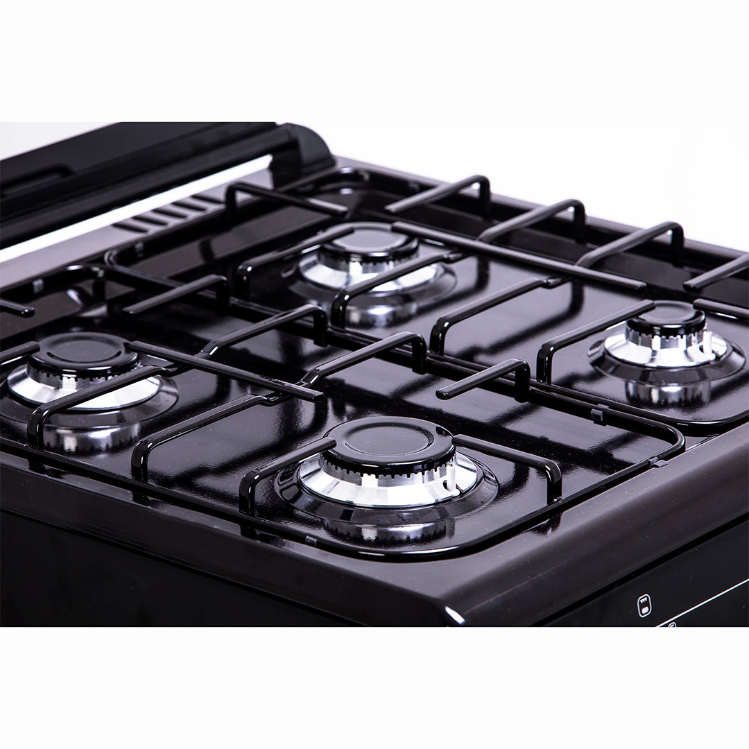 SCANFROST GAS COOKER/60X60/CK6400B/4GAS/BLACK