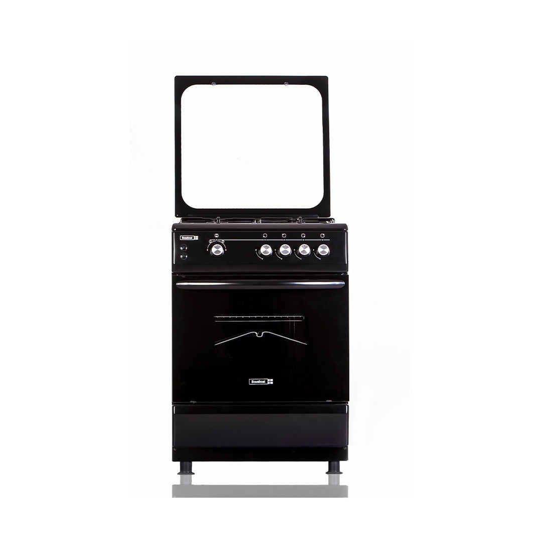 SCANFROST GAS COOKER/60X60/CK6400B/4GAS/BLACK