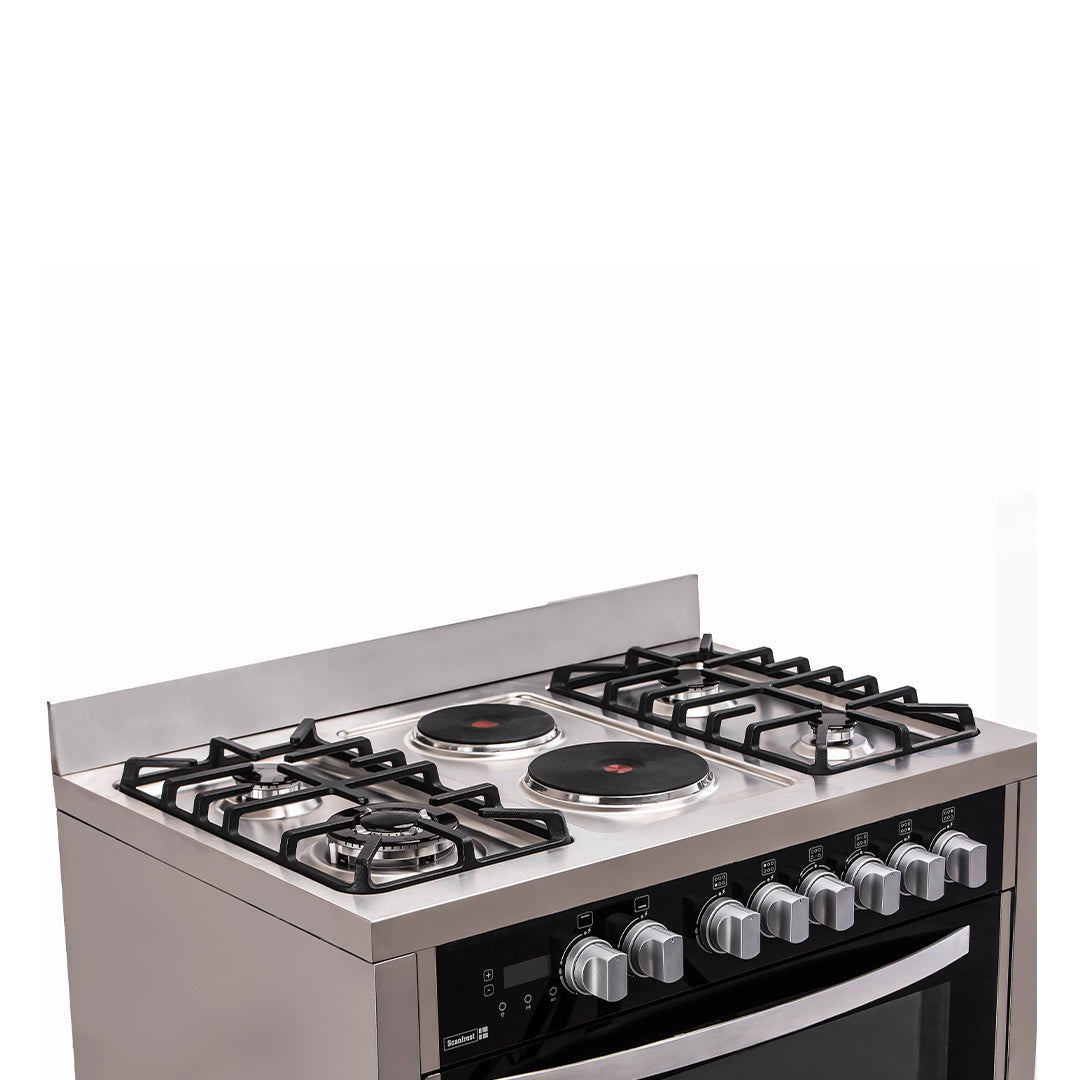 SCANFROST GAS COOKER/90X60/SFC9423B/4GAS 2E/FULL AUTO IGNITI
