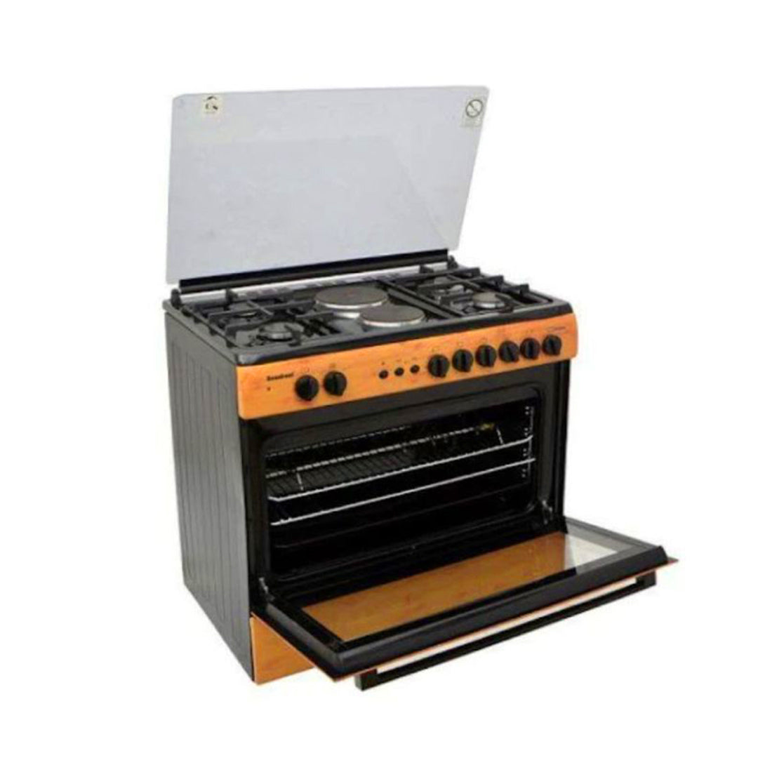 SCANFROST GAS COOKER/90X60/SFC9425NGF/4GAS 2E/WOOD