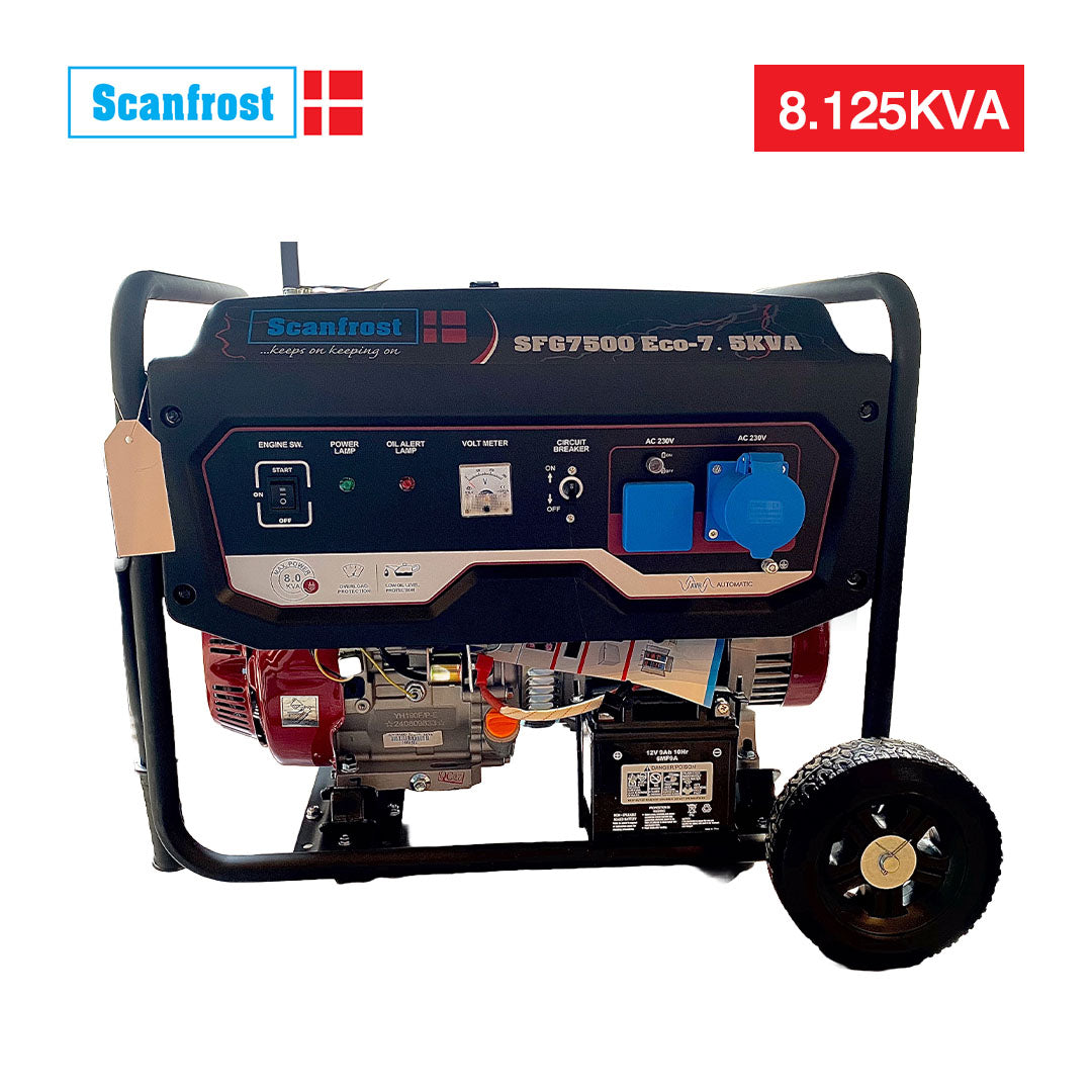 SCANFROST GEN/ SFG7500 ECO 8.125KVA/6.5KW/ ELECTRIC