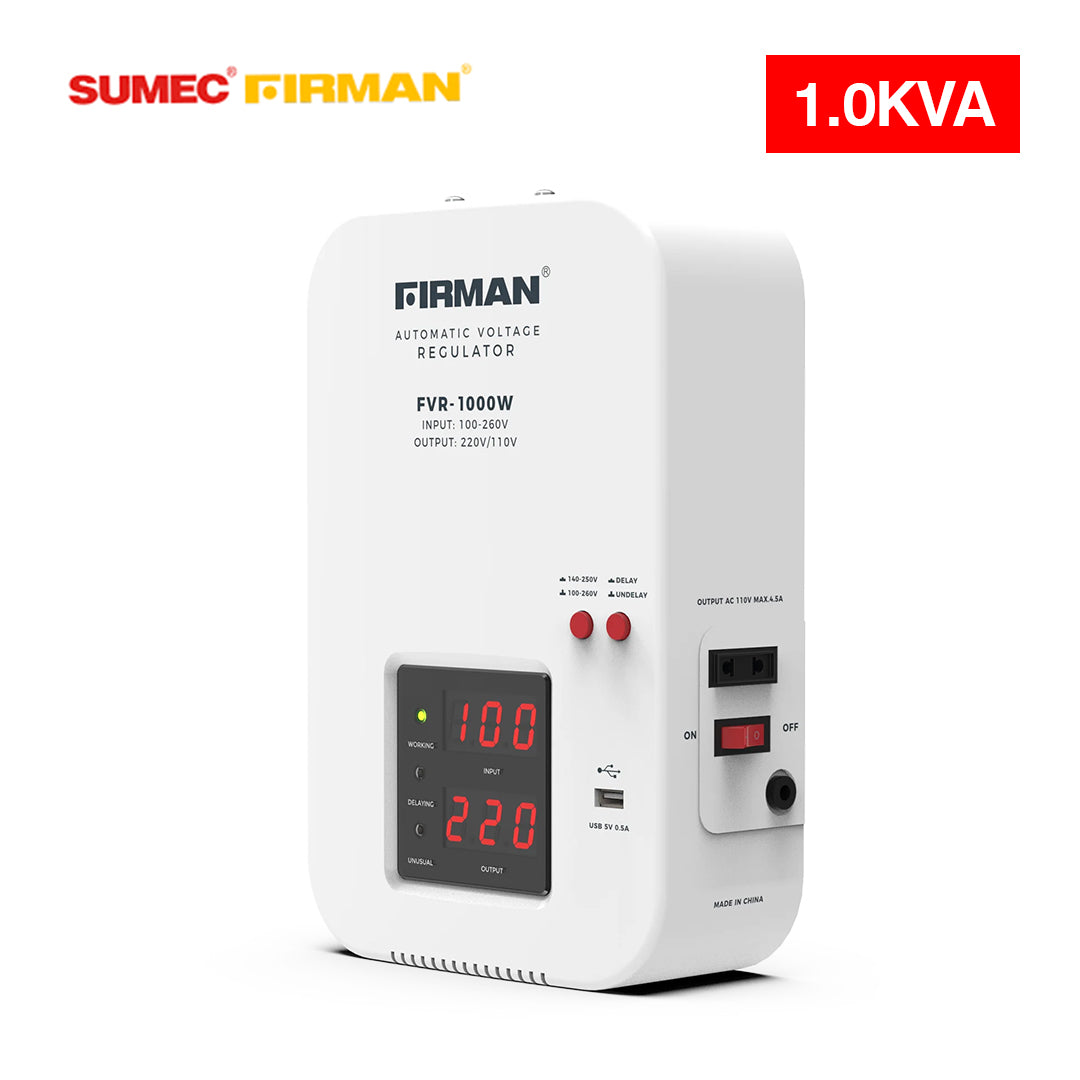 FIRMAN WALL MOUNTED STABILIZER AVR 1000W 1.0KVA