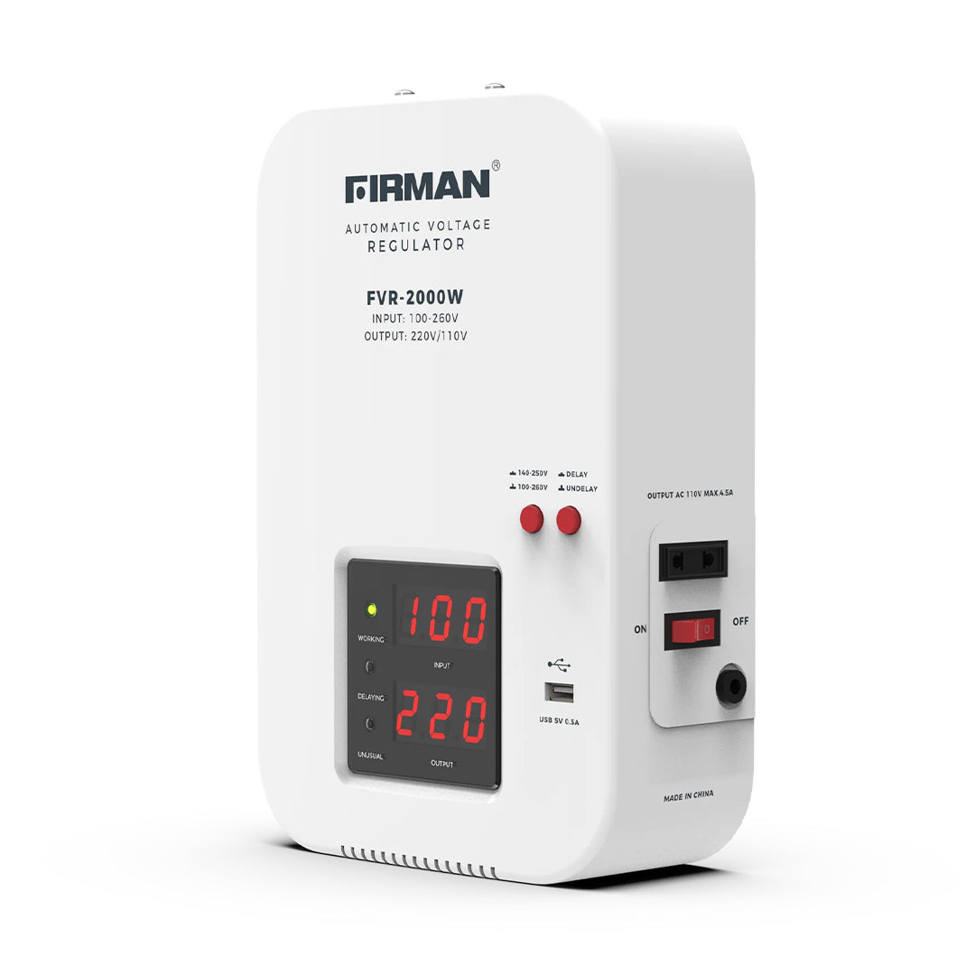 FIRMAN WALL MOUNTED STABILIZER AVR 2000W 2.0KVA