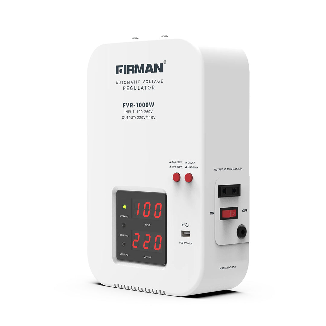 FIRMAN WALL MOUNTED STABILIZER AVR 1000W 1.0KVA