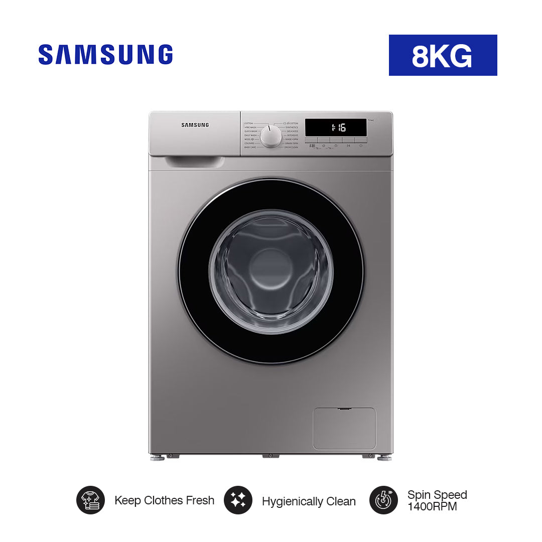 SAMSUNG WM 8KG FL GREY WW80T3040BS NQ