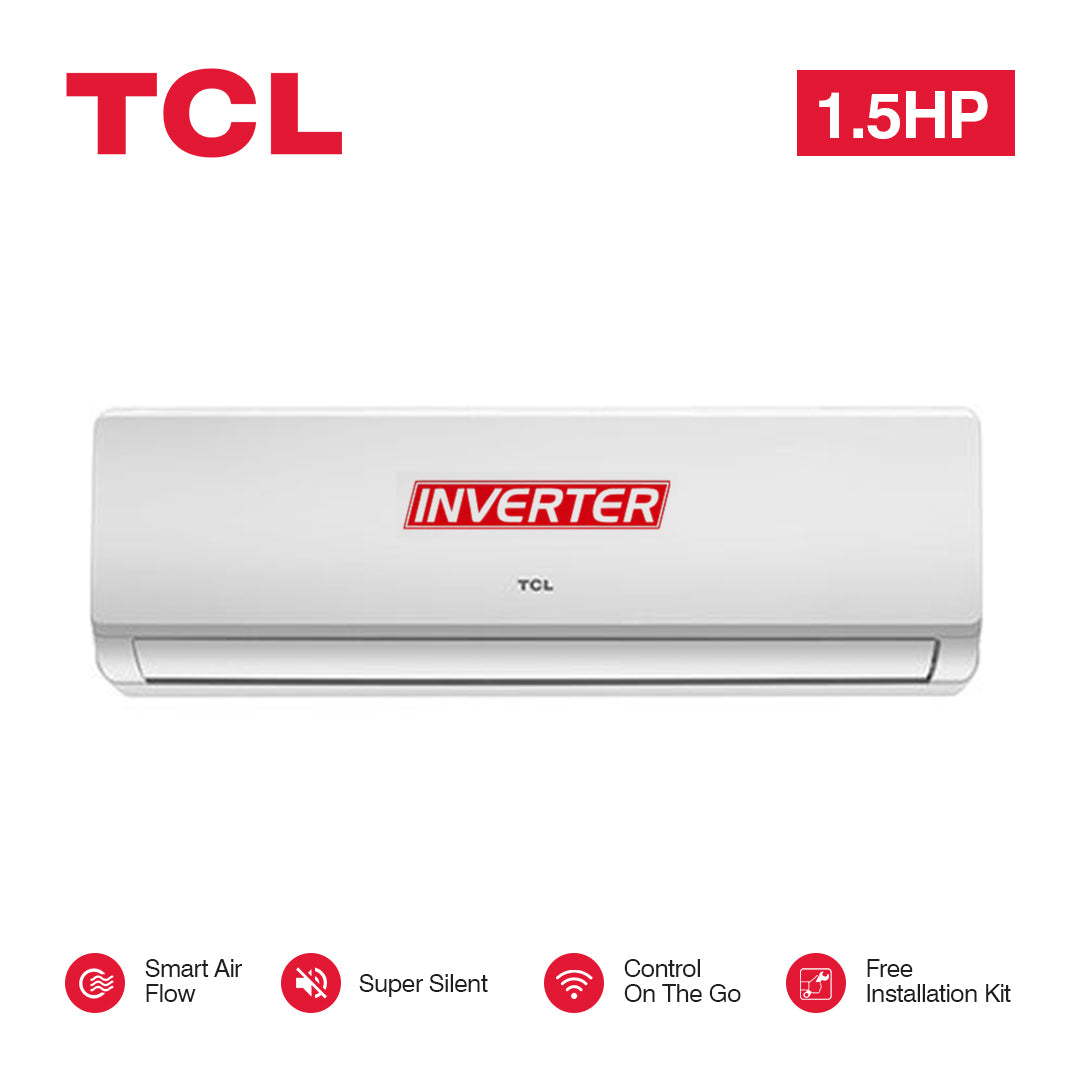 TCL AC SPLIT/ 1.5 HP/ 12/CSD TPH11IX/ LV Mode /R410A /INVERTER