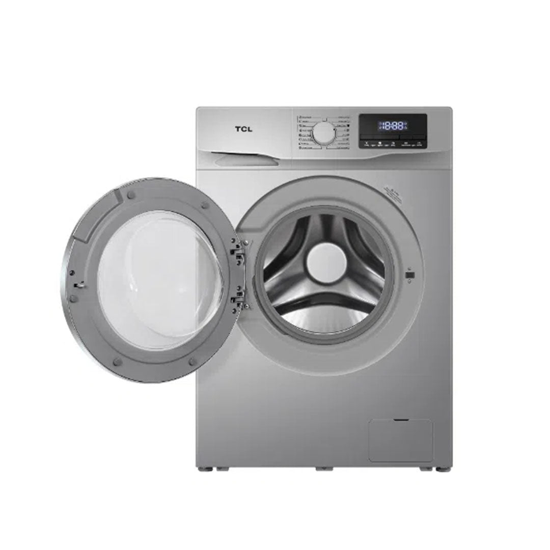 TCL WASHING MACHINE/FL/8KG/P608FLS/SILVER/INVERTER