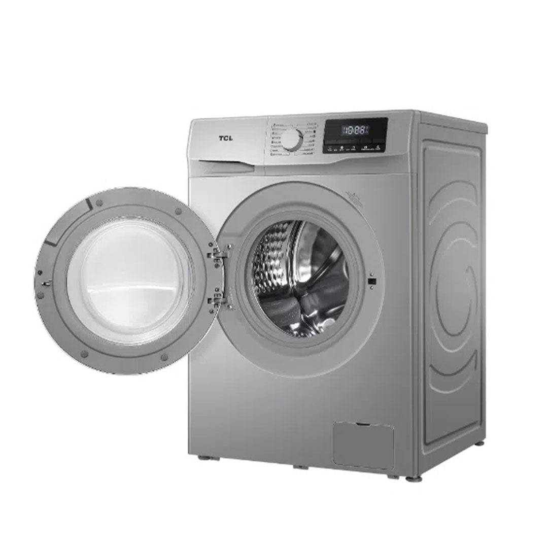 TCL WASHING MACHINE/FL/8KG/P608FLS/SILVER/INVERTER
