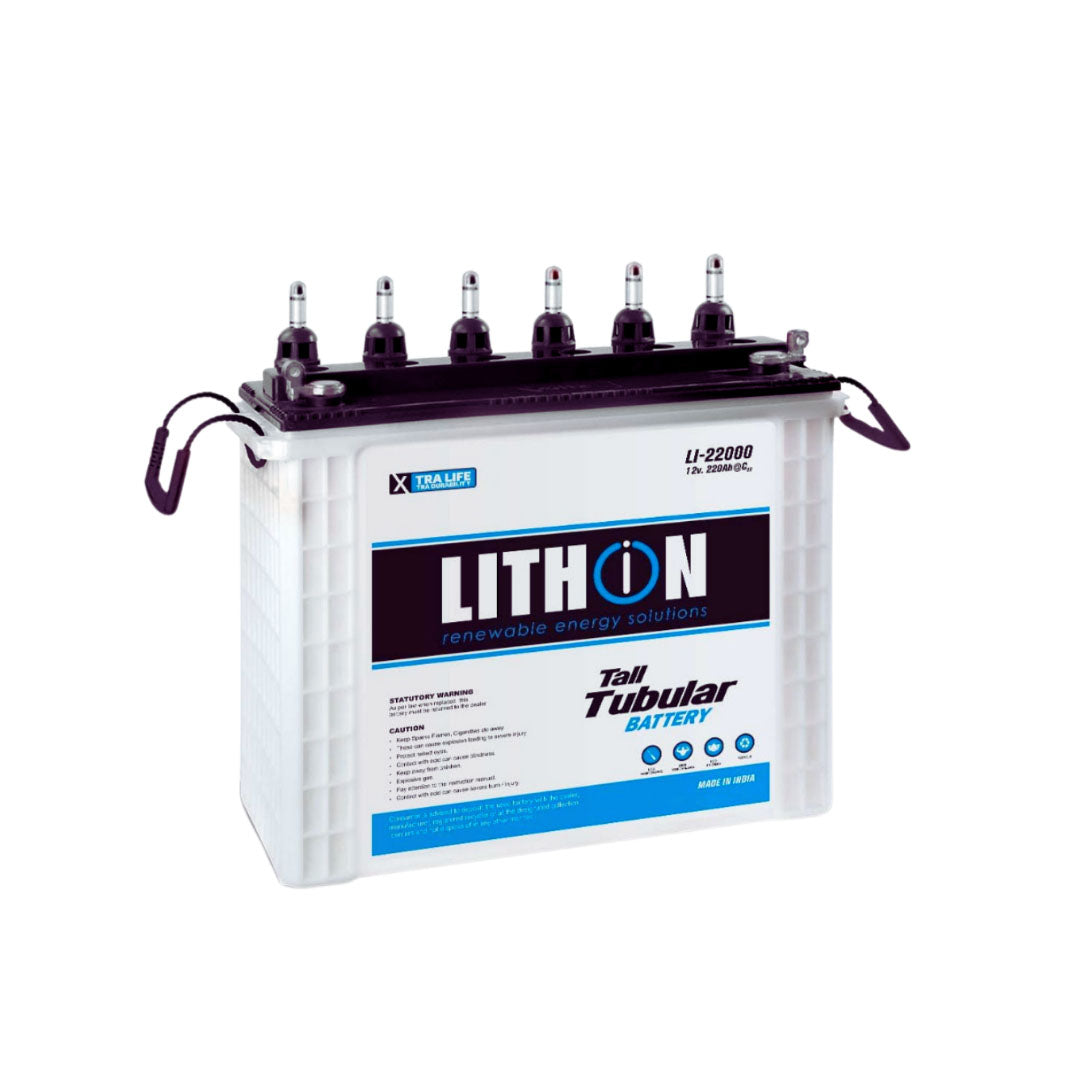 LITHION / BATTERY/ TUBULAR/ 220AH/ 12V / 18 Months Warranty