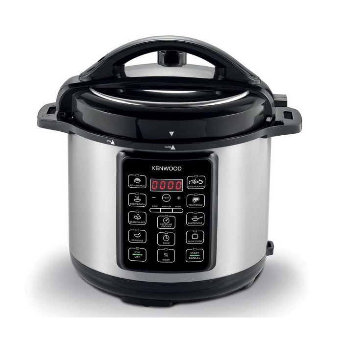 KENWOOD PRESSURE COOKER 6L 1000W STEEL.BLK PCM60