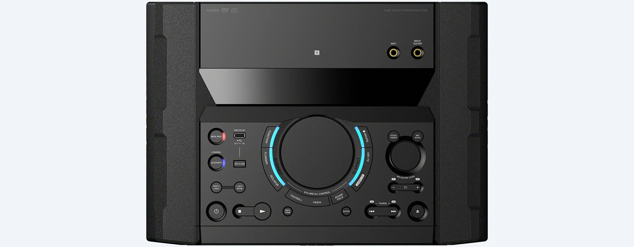 Sony High-power home audio system with DVD SHAKE-X10D