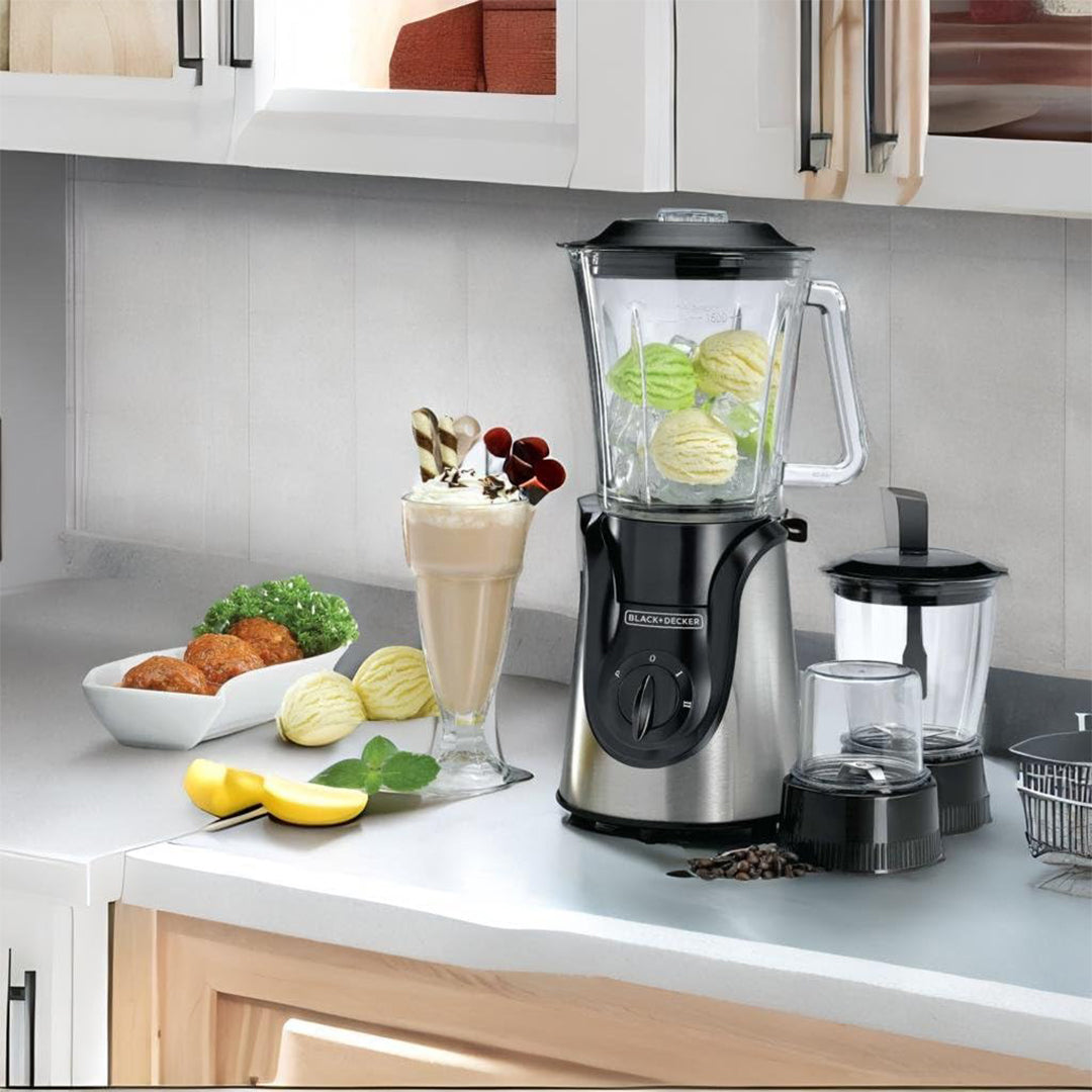 BLACK+DECKER/GLASS BLENDER WITH GRINDER MINCER/600W/ BX650G-B5