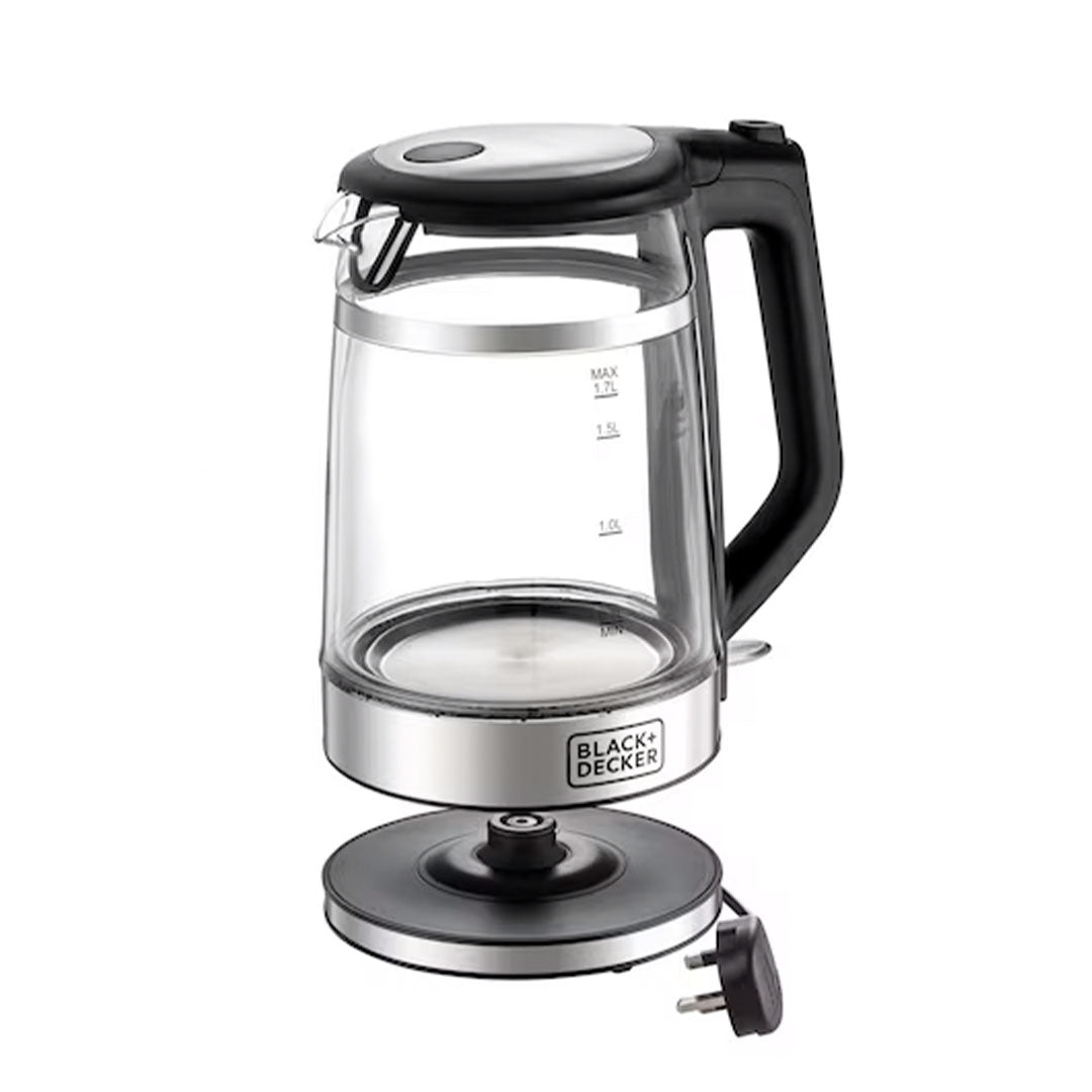 BLACK+DECKER/ GLASS KETTLE/ DOUBLE WALL/ 2200W/ 1.7L / GK220