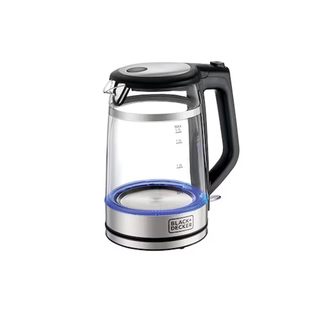 BLACK+DECKER/ GLASS KETTLE/ DOUBLE WALL/ 2200W/ 1.7L / GK220