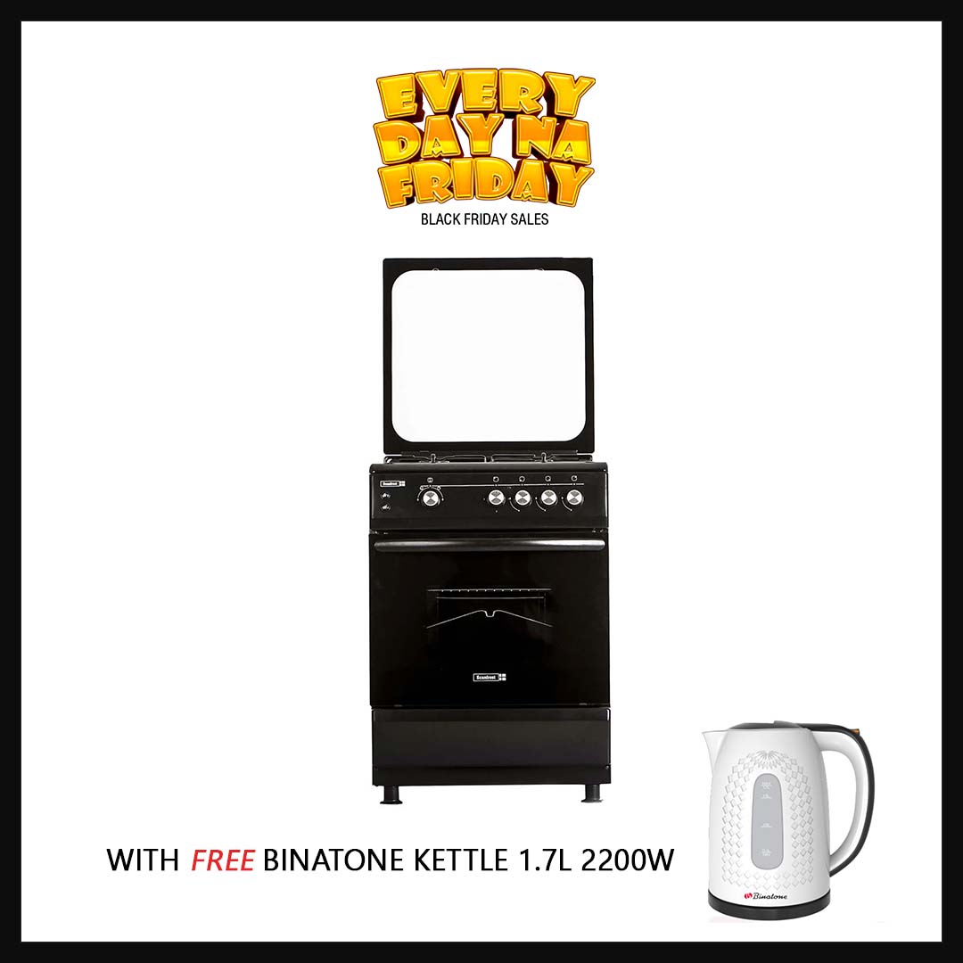 SCANFROST GC 60X60 3G+1E BLACK CK6302B