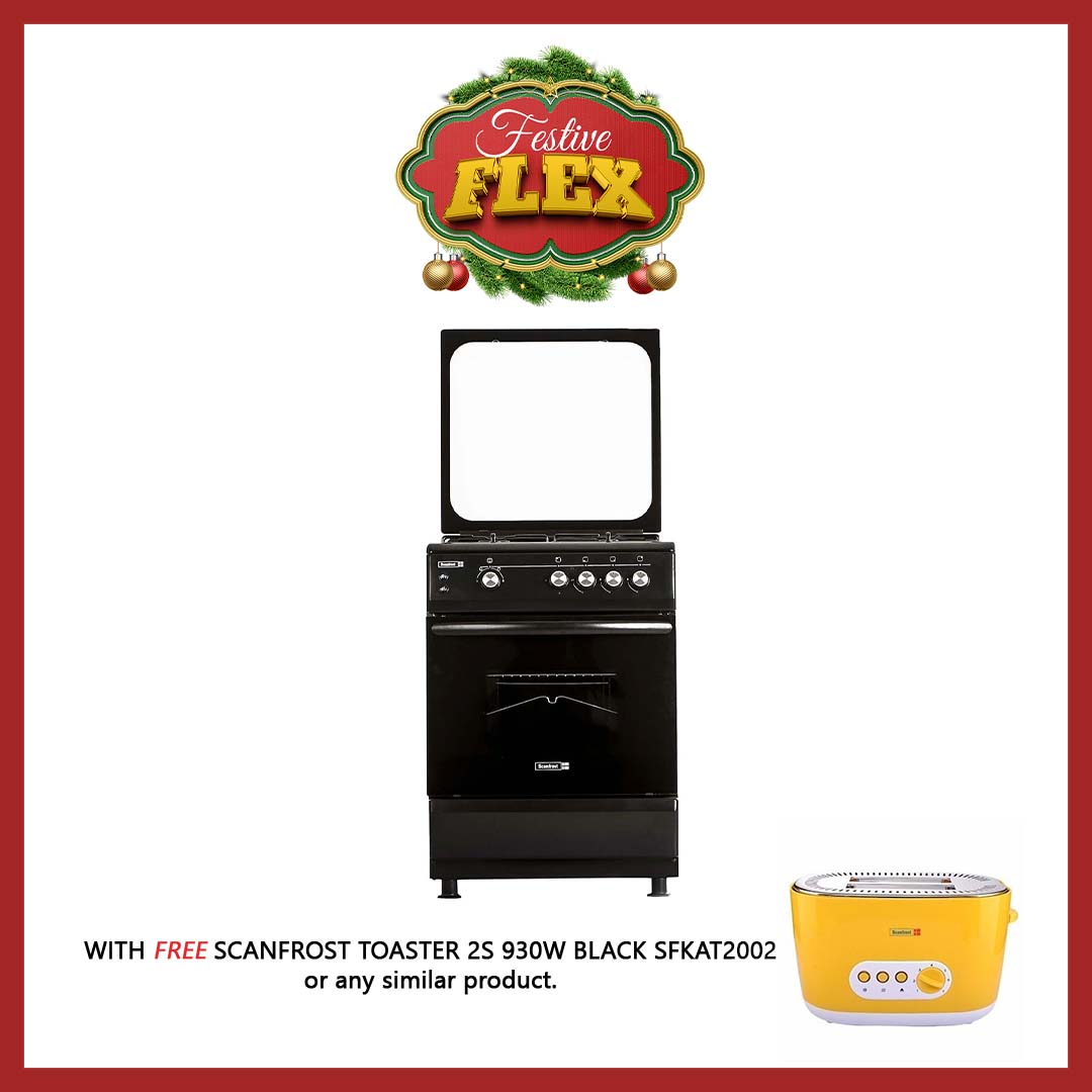 SCANFROST GC 60X60 3G+1E BLACK CK6302B