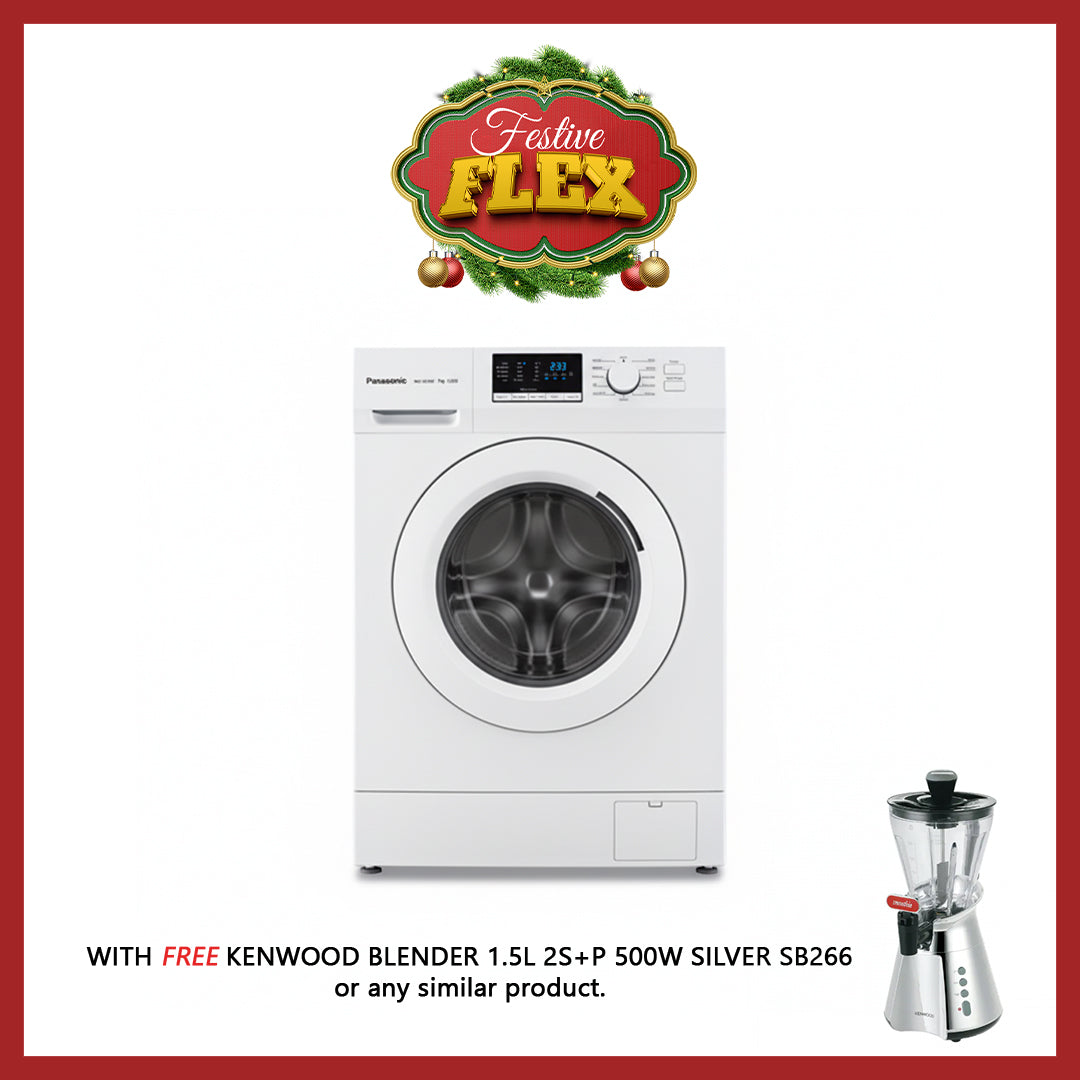 PANASONIC WM 8KG FL GREY 128XB