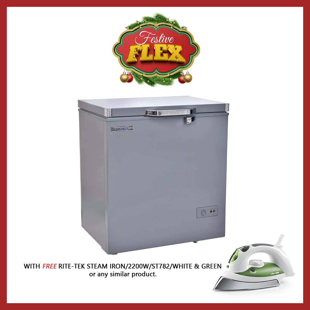 SCANFROST FREEZER 200L SD SILVER SFL200ECO