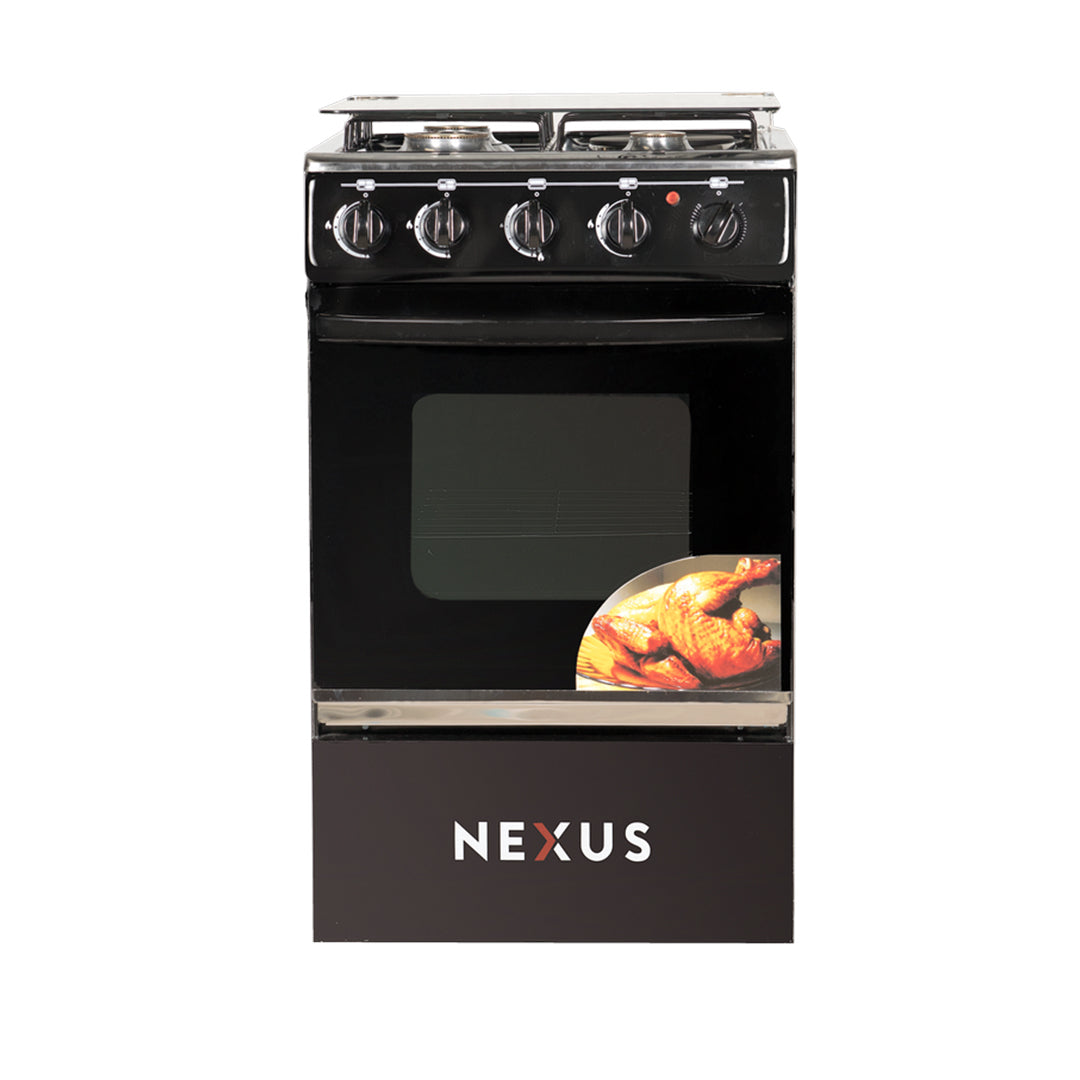 NEXUS / GAS COOKER /50*55 /(3+1) / NX-5055B/BLACK