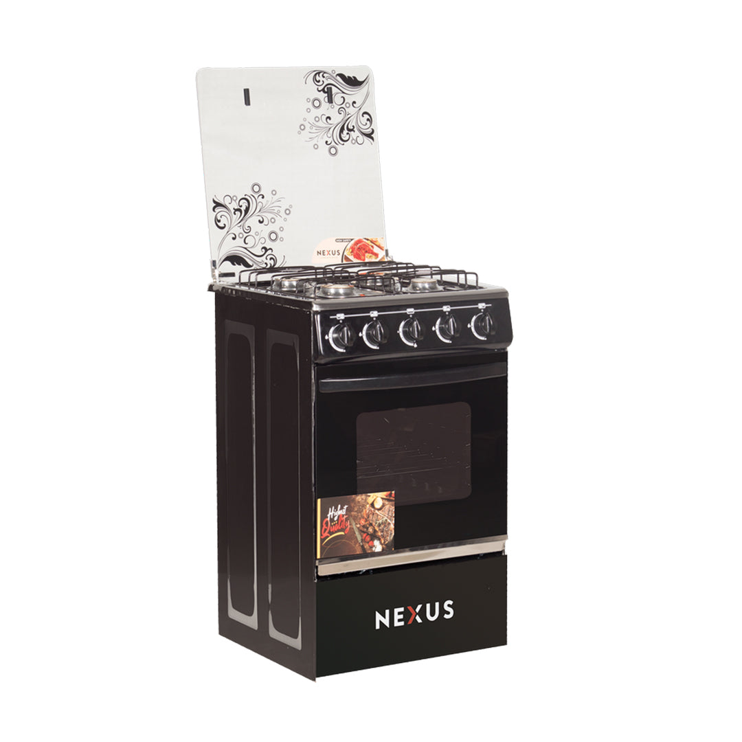 NEXUS GAS COOKER/ NX-5055B(4+0) /WOOD FINISH