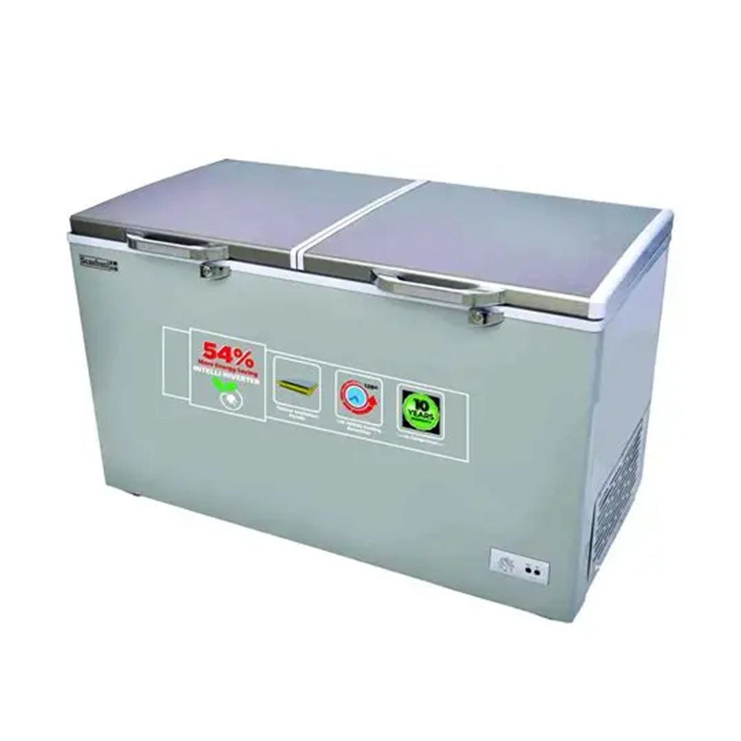 SCANFROST CHEST FZ/SD/400L/SFL400INV/SILVER