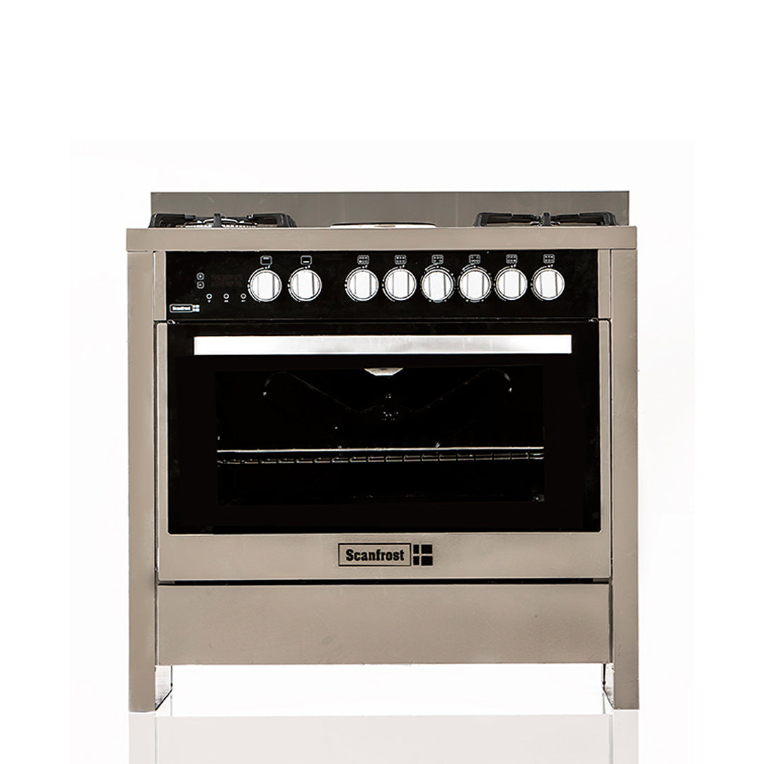 SCANFROST GAS COOKER/90X60/SFC9423B/4GAS 2E/FULL AUTO IGNITI