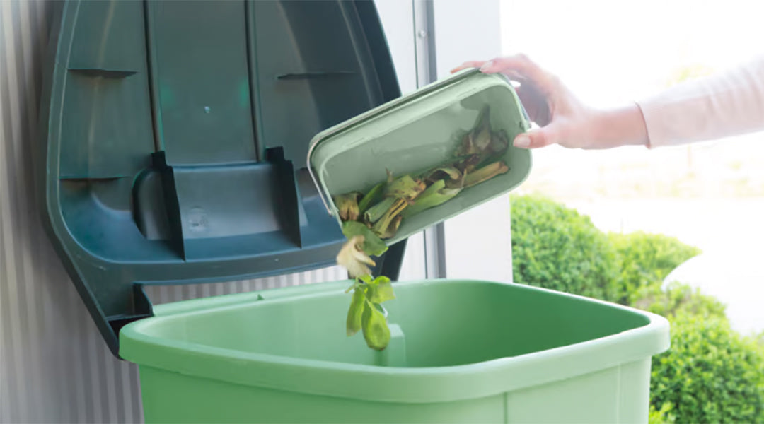 BRABANTIA/HW/b-215803/SinkSide Food Waste Caddy/1.8L/Jade Gr