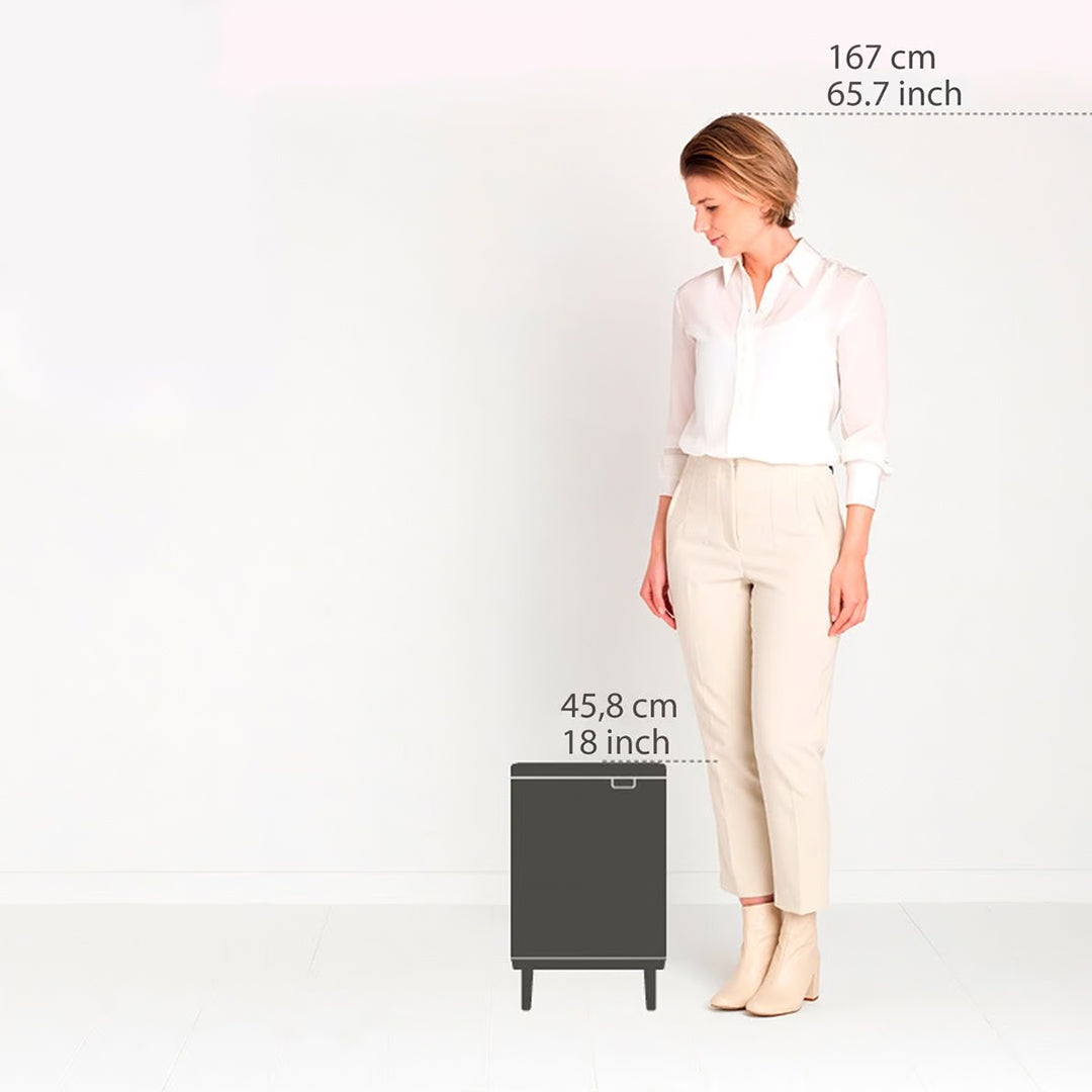 BRABANTIA/HW/b-227288/Waste Bin/12L/Platinum
