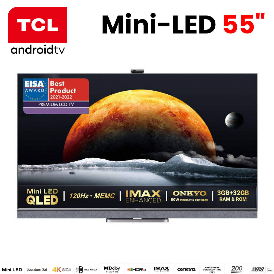 TCL 55" Google Android 4K Mini-QLED Smart Slim TV