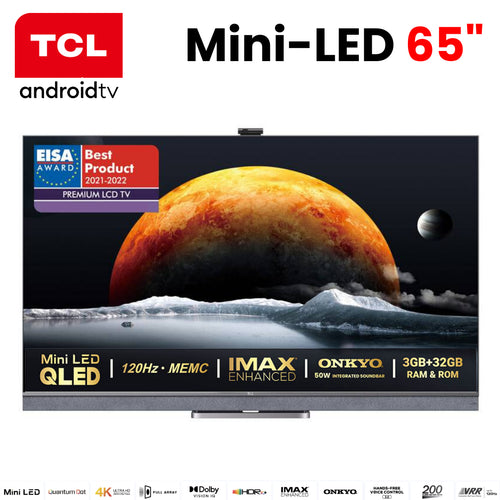 TCL TV 65 MINI-LED 4K ANDROID BLACK 65C825