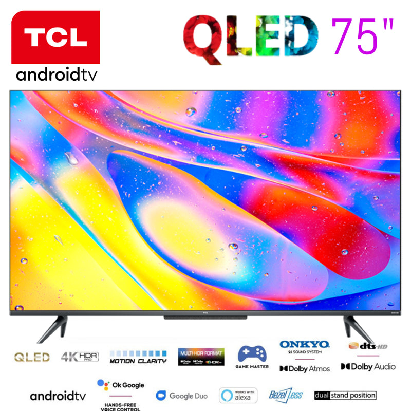TCL 75" Google Android 4K QLED Smart TV Nigeria
