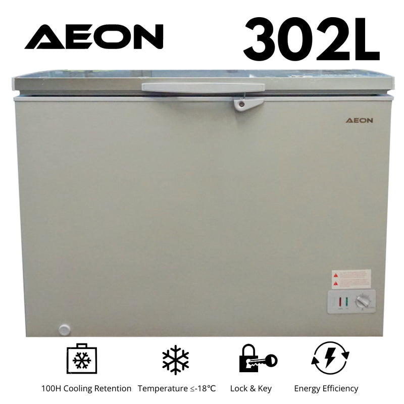 Aeon Chest Freezer (302L) Silver