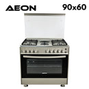 Aeon Gas Cooker 90x60 Nigeria Silver